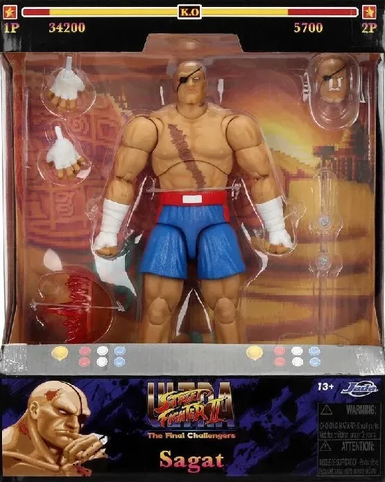ULTRA STREET FIGHTER II: THE FINAL CHALLENGERS ACTION FIGURE 1/12 SAGAT 15 CM